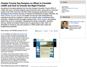 lasik, laser, eye, surgeon, surgery, west, chester, county, pa